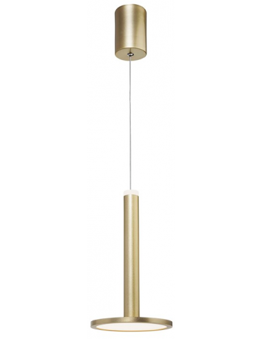 PALENCIA Pendellampe i aluminium Ø15 cm 11W LED - Satineret guld