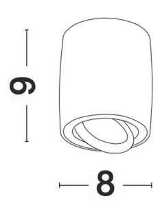 påbygningsspots sort gu10 2
