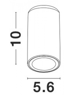 påbygningsspots hvid gu10 2