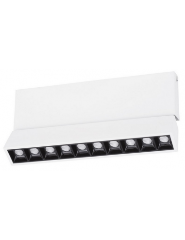 PAD Påbygningsspot i aluminium 27,5 x 4 cm 15W LED - Mat hvid