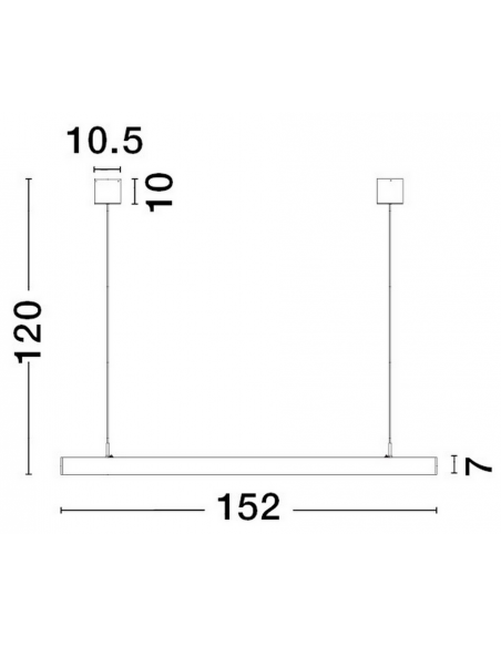 langbordspendel moderne design køkken spisebord led