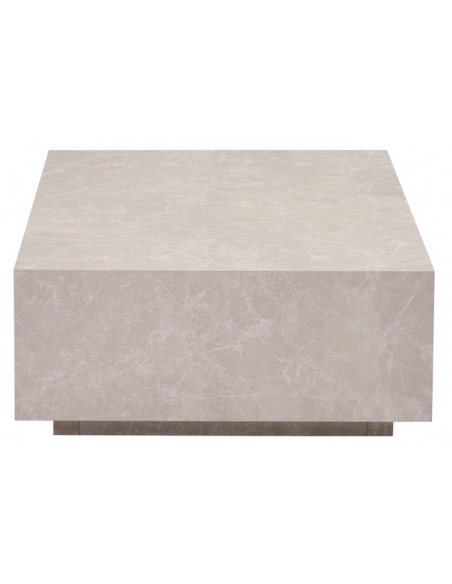 sofabord moderne design beige marmor