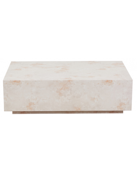 sofabord moderne design beige marmor