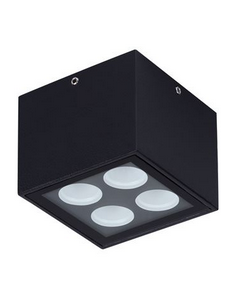 udendørs loftlamper påbygningsspots spots led sort