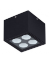 SIMPLY Udendørs loftlampe i aluminium 8 x 8 cm 8W LED - Mat sort