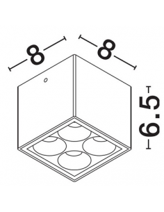 udendørs loftlamper påbygningsspots spots led hvid 2