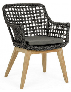 havestole teak træ flet havemøbler