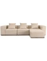 VERONA Modul chaiselong sofa i polyester 327 x 207 cm - Beige