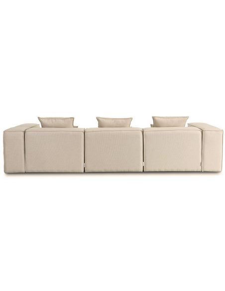 chaiselong sofa modulsofa moduler beige moderne design stof