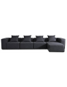 VERONA Modul XL chaiselong sofa i polyester 414 x 207 cm - Antracit