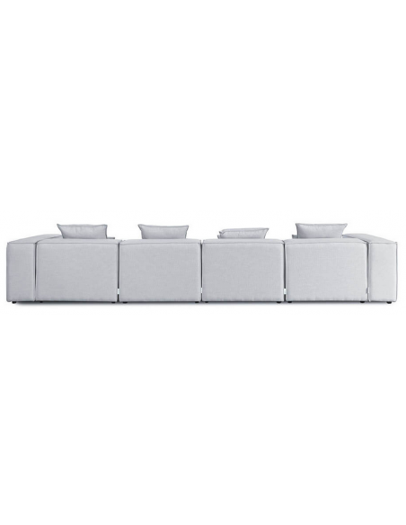 Usofa modulsofa moduler grå moderne design stof