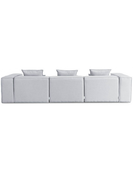 sofa modulsofa moduler grå moderne design stof