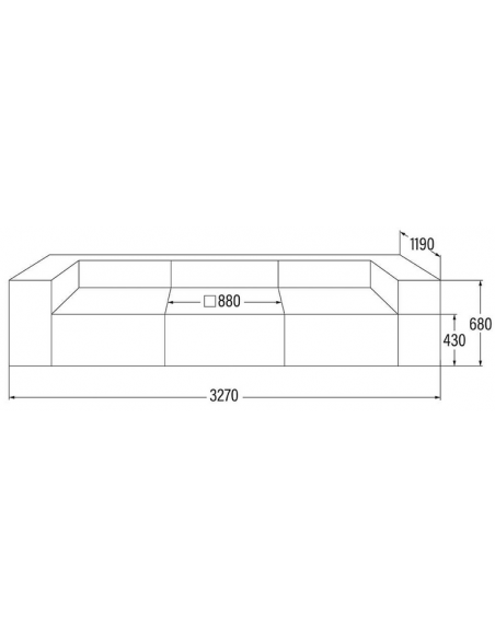 sofa modulsofa moduler grå moderne design stof