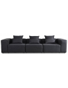 VERONA Modul 3-personers sofa i polyester 327 x 119 cm - Antracit