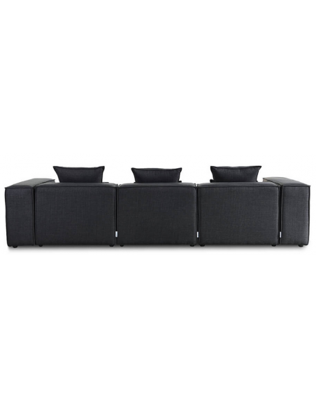 sofa modulsofa moduler grå moderne design stof