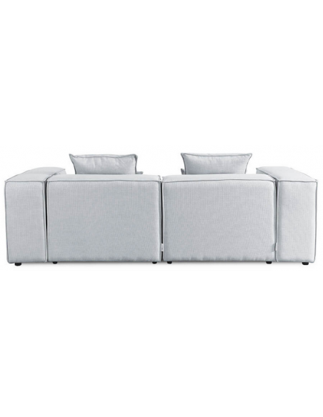 sofa modulsofa moduler grå moderne design stof