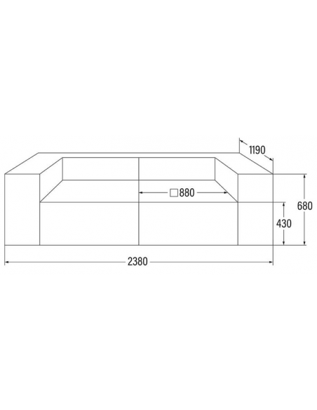 sofa modulsofa moduler grå moderne design stof