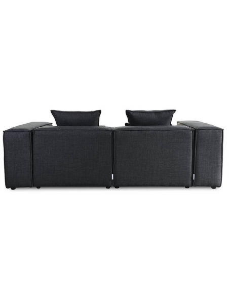 sofa modulsofa moduler grå moderne design stof