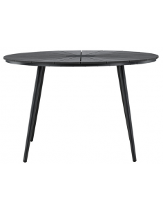 rundt havebord billigt sort aluminium 2