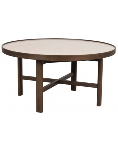 rowico home rundt sofabord i moderne design af egetræ og keramik 2