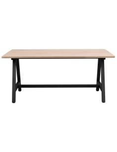 rowico home spisebord i moderne design af egetræ plankebord 2