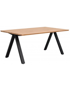 rowico home spisebord i moderne design af egetræ plankebord