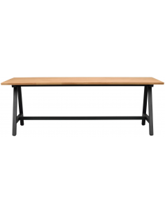 rowico home spisebord i moderne design af egetræ plankebord 2