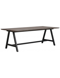 rowico home spisebord i moderne design af egetræ plankebord