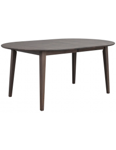 rowico home ovalt spisebord med udtræk i moderne design af egetræ 2