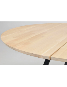 rowico home rundt spisebord i moderne design af egetræ plankebord 150 2