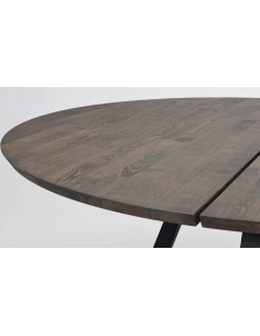 rowico home rundt spisebord i moderne design af egetræ plankebord 150 2