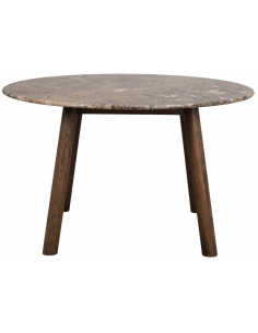 rowico home rundt spisebord i moderne design af egetræ marmor 2