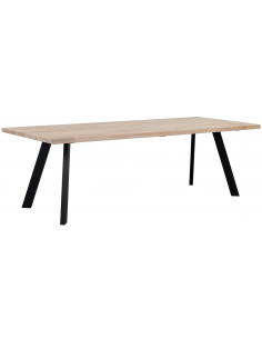 rowico home spisebord i moderne design af egetræ plankebord 2