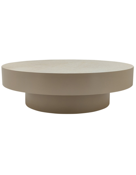 rundt sofabord marmor beige