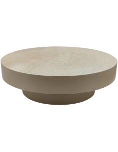 rundt sofabord marmor beige