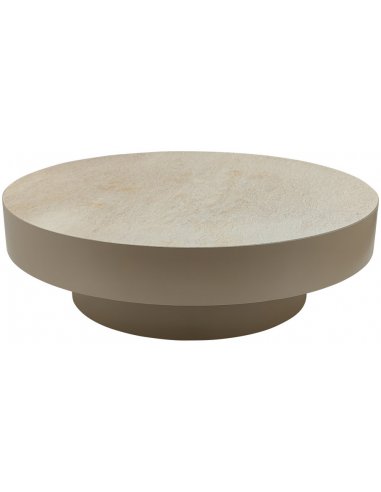 rundt sofabord marmor beige