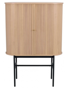 rowico home vitrine vitrineskab egetræ moderne eg