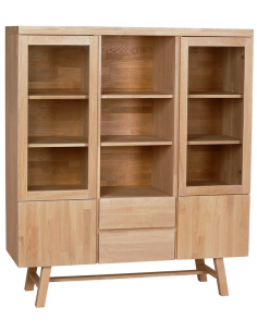 rowico home vitrine vitrineskab egetræ moderne eg 2