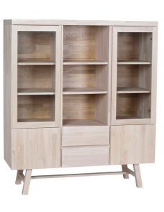 rowico home vitrine vitrineskab egetræ moderne eg 2