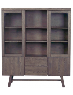 rowico home vitrine vitrineskab egetræ moderne eg