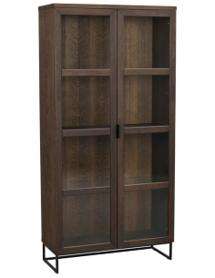 rowico home vitrine vitrineskab egetræ moderne eg træ