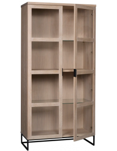 rowico home vitrine vitrineskab egetræ moderne eg træ 2