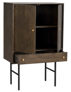 rowico home vitrine vitrineskab egetræ moderne eg 2