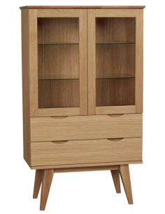 rowico home vitrine vitrineskab egetræ moderne eg 2