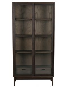 rowico home vitrine vitrineskab egetræ moderne eg