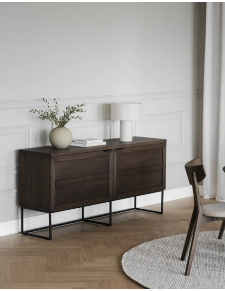 rowico home skænk sideboard egetræ moderne eg