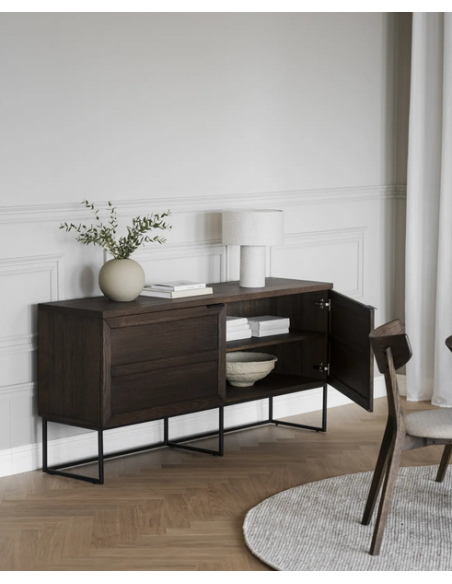 rowico home skænk sideboard egetræ moderne eg