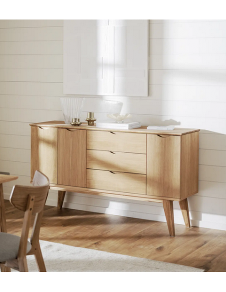 rowico home skænk sideboard egetræ moderne eg