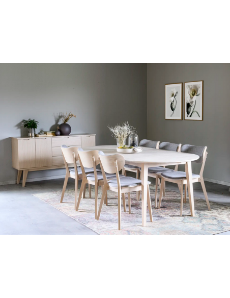 rowico home skænk sideboard egetræ moderne eg