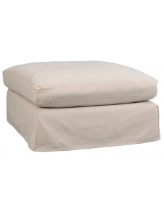 puf til sofa til 3 personer i lys beige stof komfortabel design 2